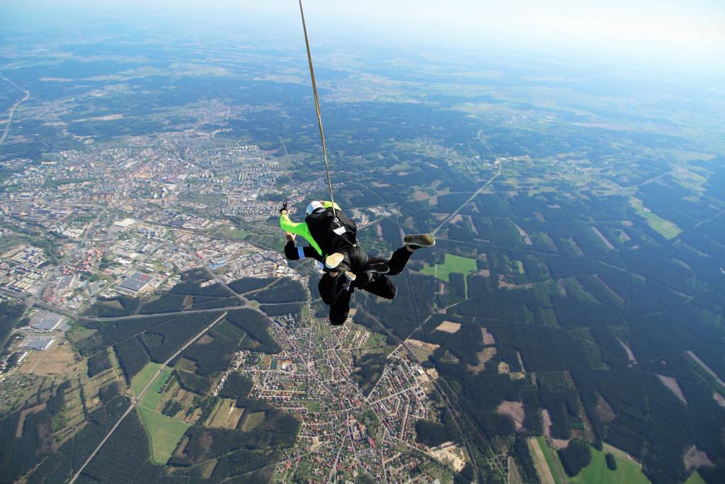 Skok na spadochronie - panorama