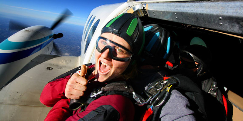 Skok ze spadochronem a wada wzroku